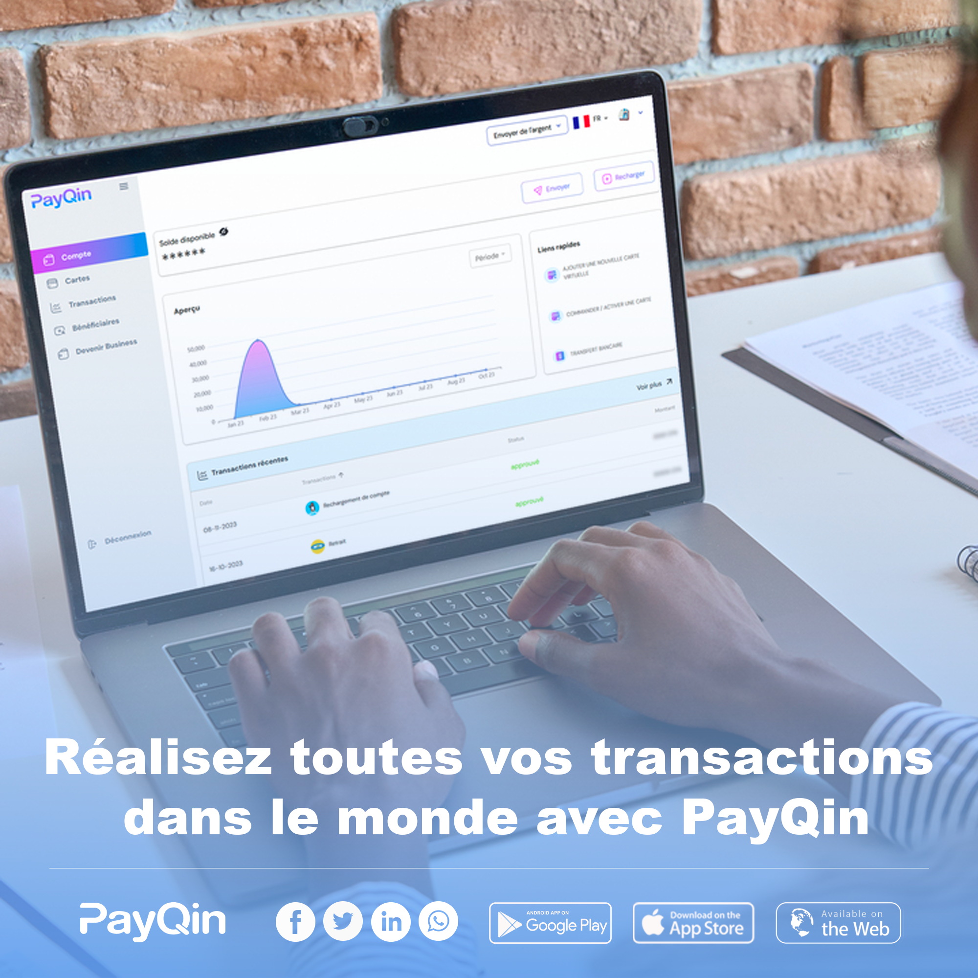 La nouvelle Application Web PayQin est désormais disponible : Révolutionnez vos transactions financières !